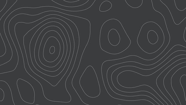 Abstract Topographic Contour Line Pattern Background. vector