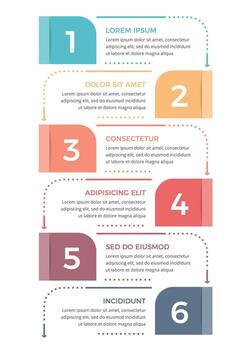 mínimo negocio infografía diseño modelo con seis opciones o pasos, proceso, flujo de trabajo modelo vector