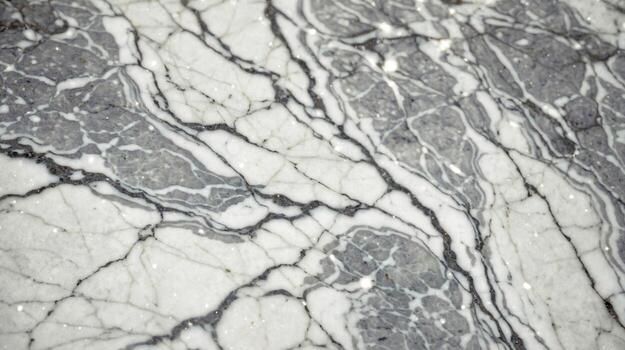 Stunning white marble texture with elegant grey veins, a sophisticated natural surface for luxurious design projects. photo