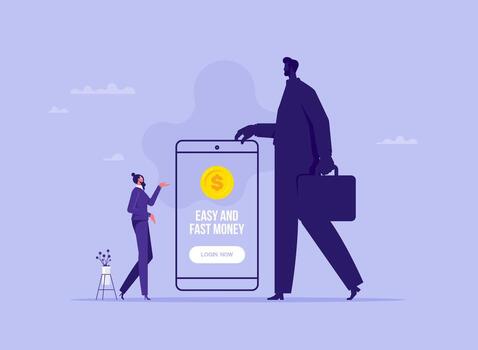 Internet hacker stealing money cybercrime from smartphone payment application, cyber crime hacker attack internet fraud concept vector