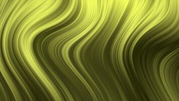looping abstrakt gul Vinka bakgrund med strömmande böjd rader och skinande gyllene toner video