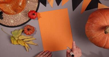 framställning för en halloween fest skapande en checklista av saker till do video