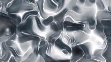 fumoso Marina Militare tonalità argento liquido astratto sfondo con fluente, brillante modelli la creazione di un' dinamico e moderno fondale effetto video