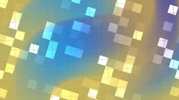 abstracts blinka fyrkant abstrakt bakgrund animering med lutning kvadrater och rutnät, skapande en modern och dynamisk visuell effekt video