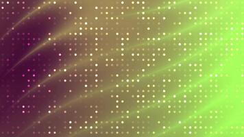 abstracts snurrar blinka punkt dynamisk punkt matris bakgrund animering med skiftande färger och subtil ljus strålar skapar en modern bakgrund video