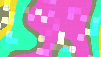 resúmenes líquido parpadeo cuadrado dinámica resumen antecedentes animación presentando vibrante colores, geométrico formas, y suave transiciones para creativo proyectos video