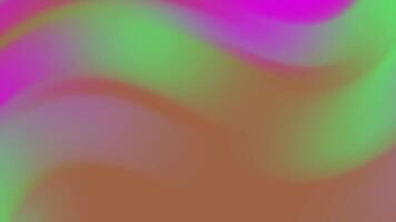 Abstracts abstrakt fließend Hintergrund mit glatt Farbe Übergänge von Rosa, Grün, und braun Erstellen ein dynamisch visuell bewirken video