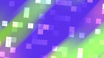 Abstracts Blink Square Dynamic colorful background animation with bright squares shifting and glowing in a seamless loop motion video