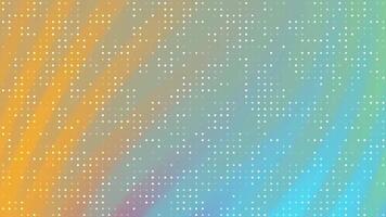 resúmenes giros parpadeo punto dinámica antecedentes con reluciente puntos y diagonal rayas, cambiando desde amarillo a azul degradado matices video
