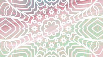 1950 kök fascinerande kalejdoskop animering med radiell symmetri och evolving mönster, skapande en hypnotisk visuell erfarenhet. video