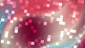 resumos piscar quadrado dinâmico abstrato fundo animação com comovente quadrados, brilhando luz e rede linhas, perfeito para apresentações video