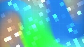 abstracts blinka fyrkant dynamisk rutnät bakgrund animering med rör på sig kvadrater och vibrerande Färg gradienter för modern presentationer video