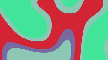 samenvattingen vloeistof abstract geanimeerd achtergrond met vloeiende vormen en levendig kleuren in een naadloos lus voor creatief projecten video