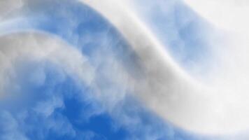 blå denim värma abstrakt strömmande animering med dynamisk blå och vit vågor, skapande en lugn och modern bakgrund video