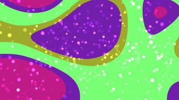 abstracts flytande partiklar abstrakt strömmande former animering med färgrik bakgrunder och gnistrande partiklar skapar dynamisk visuella video