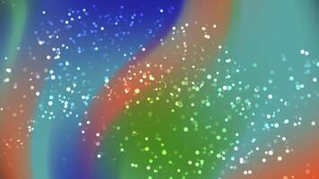 Abstracts Particles Colorful bokeh lights dance and shimmer across a blurred backdrop creating a festive and dreamy atmosphere video