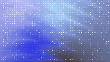 abstracts snurrar blinka punkt animerad bakgrund terar skimrande vit prickar på en lutning blå och grå bakgrund med ljus strålar video