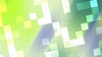 abstracts blinka fyrkant dynamisk abstrakt bakgrund med rör på sig kvadrater och rutnät, skapande en modern, tekniskt inspirerad animation. video