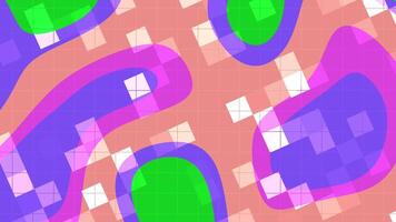 Abstracts Liquid Blink Square Vibrant abstract pattern with shifting shapes and grid, perfect for modern backgrounds and design elements video