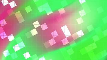 abstracts blinka fyrkant dynamisk abstrakt bakgrund med färgrik lutning, lysande rutor, och rutnät rader för modern projekt video
