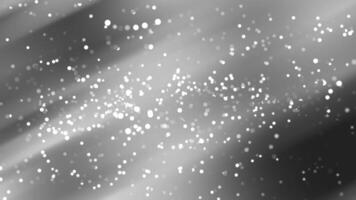 mjuk stål gradienter elegant abstrakt bokeh grå bakgrund med flytande partiklar och ljus ränder skapande en drömmande effekt video