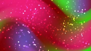 Abstracts Particles Abstract vibrant background with fluid gradient colors and sparkling bokeh lights perfect for festive events video