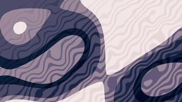 schemering lucht helling abstract vloeistof kunst animatie met golvend lijnen en biologisch vormen in tinten van blauw en beige creëren een modern achtergrond video