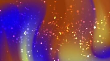 Abstracts Particles Colorful bokeh lights dance and shimmer across a vibrant background, creating a festive, magical effect. video