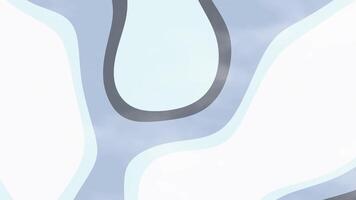dämpad blå harmoni abstrakt topografisk Karta animering med slät övergångar och vätska former i pastell färger design video