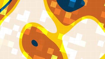 Herbst Marine dynamisch abstrakt Animation mit geometrisch Formen, Gitter Muster, und Flüssigkeit Farbe Übergänge zum Hintergründe. video