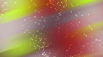 Abstracts Particles Abstract background animation with blurred colorful stripes and sparkling particles creating dynamic movement video