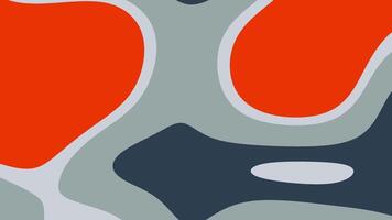 blu acciaio nebbia astratto animato sfondo con morphing forme nel rosso, grigio, e Marina Militare blu la creazione di dinamico immagini video