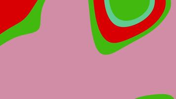 abstracts flytande abstrakt animering av färgrik flytande former rör på sig och sammanslagning på en rosa bakgrund skapande unik bilder. video