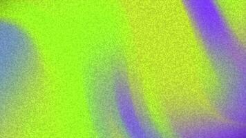 abstracts ljud abstrakt animering terar virvlande gradienter av vibrerande grön, gul, och lila med subtil ljud effekt video