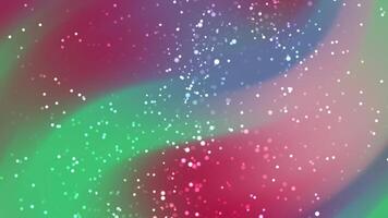 abstracts partiklar virvlande lutning bakgrund animering med färgrik vågor och skimrande partiklar skapande en dynamisk effekt video