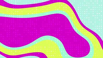 A colorful abstract background with waves and dots video