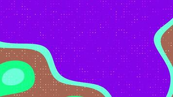 abstracts flytande blinka punkt dynamisk animering av retro former med vibrerande färger och halvton mönster skapar en eleganta bakgrund video