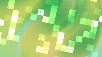 Abstracts Blink Square Abstract green background with dynamically moving squares creates a modern and energetic visual effect video