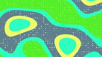 resúmenes líquido parpadeo punto resumen antecedentes animación con vistoso orgánico formas y punteado modelo creando un dinámica fondo. video