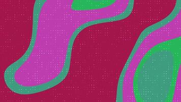 abstracts flytande blinka punkt abstrakt bakgrund animering med färgrik geometrisk former och halvton mönster skapande dynamisk bakgrund video