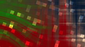 midnatt trädgård dynamisk geometrisk abstraktion med skiftande kvadrater och levande färger skapande en modern konstnärlig bakgrund video