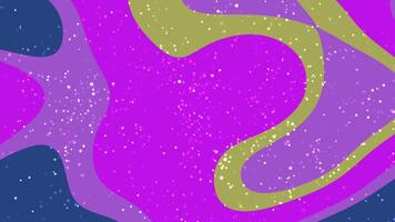 abstracts liquido particelle dinamico astratto sfondo con fluente forme, vivace colori, e scintillante particelle crea un' moderno fondale video