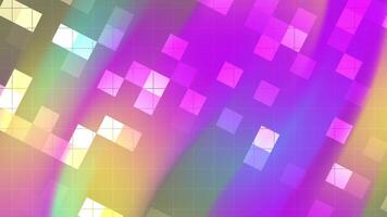 Abstracts Blink Square Abstract vibrant pixelated background animation with colorful lights and geometric pattern for modern design video
