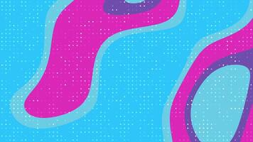 Abstracts Liquid Blink Dot Abstract liquid shapes animation with colorful background and halftone dots, creating a vibrant backdrop video