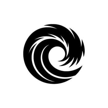 un estilizado resumen tribal continuar cabeza formando un circular vórtice con agudo pluma me gusta melena elementos en contra un limpiar antecedentes vector