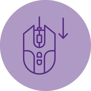 vertical página Desplazarse línea dos tono circulo vector