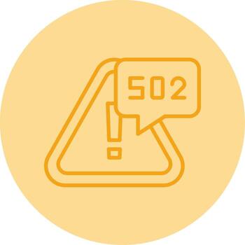 puerta error malo puerta línea dos tono circulo vector