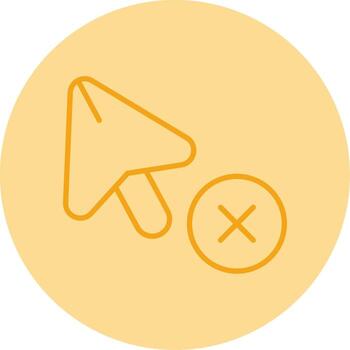 Close Application Window Line Two Tone Circle vector