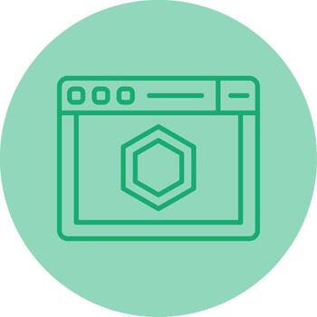 ESLint JavaScript Linter Line Two Tone Circle vector