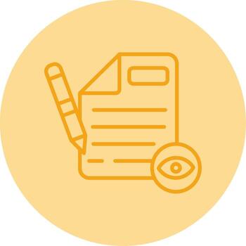 Read Only File System Error Line Two Tone Circle vector